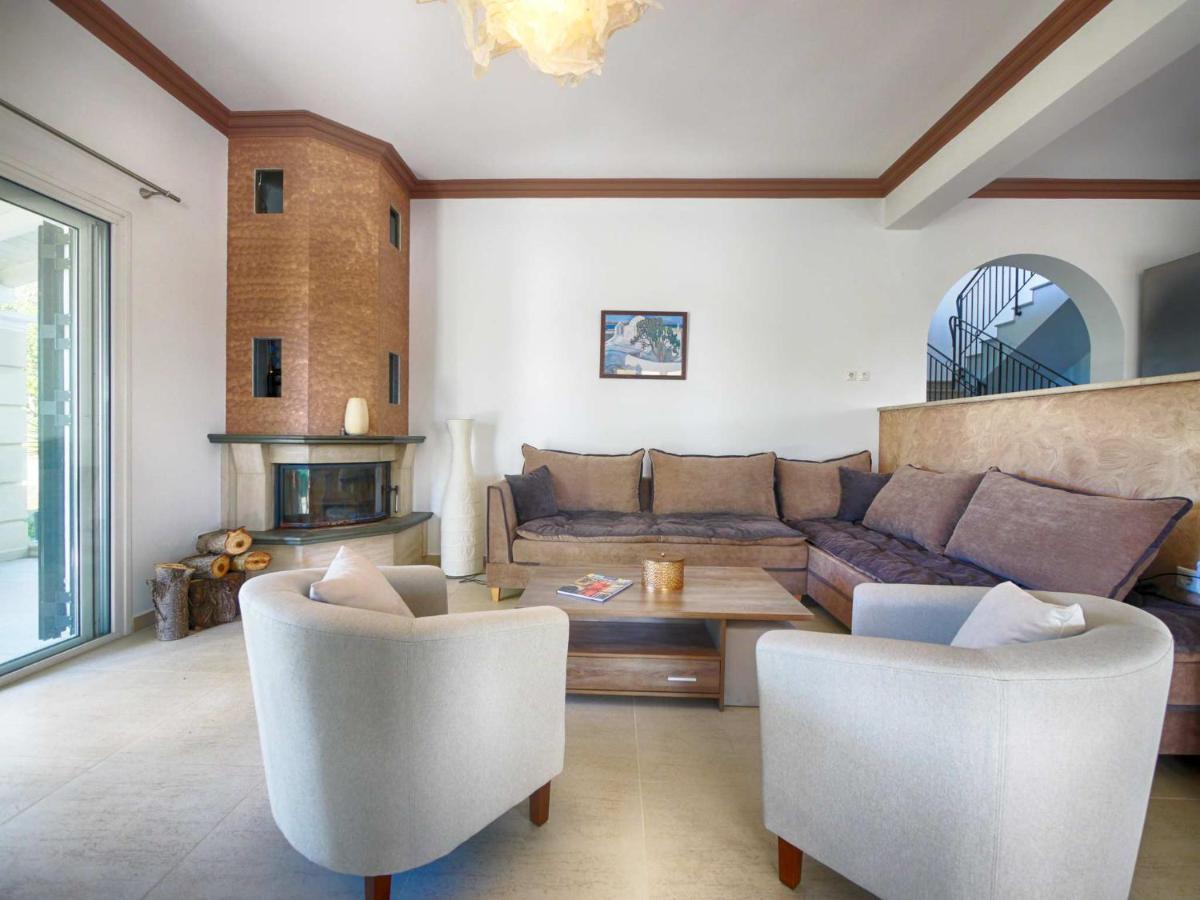 Villa Afionas - 3 Minutes From The Beach With Heated Eco-Pool And Sunset View Экстерьер фото